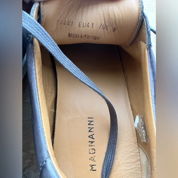 Magnanni Costa Lo (Grey 1) Men's Lace up casual Shoes size 8 - Picture 6 of 9